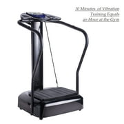 HuntersClub 2000W Body Vibration Platform Exercise Machine with MP3 Player, Black