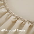 thumbnail image 6 of Mainstays Super Soft Microfiber 2-Pack Fitted Sheet, Queen, Arctic White/ Papyrus Beige, 2 Piece, 6 of 8