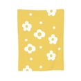 thumbnail image 2 of YFYANG Anti-Pilling Ultra-Soft Micro Fleece Cover Blanket for Bed Sofa, Yellow Flower Pattern Throw Blanket for All Seasons, 50"x40", 2 of 9