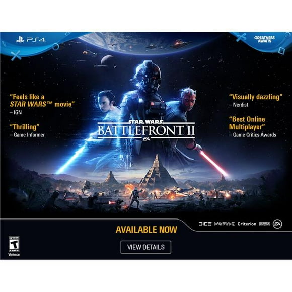 Mecca-Electronic Arts  Star Wars Battlefront II Ps4 Game