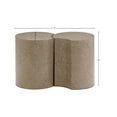 thumbnail image 3 of Meridian Furniture Dimple 2 Piece Taupe Terrazzo Pattern Iron Metal End Table, 3 of 5