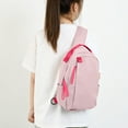 thumbnail image 1 of Mochila Bandolera de Gran Capacidad para Viajes, Actividades Al Aire Libre, Ocio, Deportes, Ciclismo | Nylon Rosa 35*21*3 Cm / 13,8*8,3*1,2 Pulgadas 300 G / 0,66 Lb | Unisex | para Estudiantes y Prof, 1 of 6
