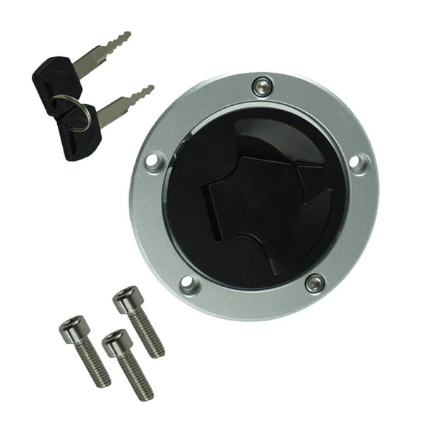 Tapa del tanque de Tapa del tanque de combustible Accesorio para motocicleta con cerradura Tapa de combustible con cerradura Tapa del tanque