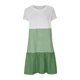 thumbnail image 4 of ICHUANYI Clearance Fashion Women Casual Loose Stripe Patchwork Round Neck Short Sleeves Dress(Green, S) ICHUANYI WER2023081112682, 4 of 6