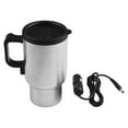 thumbnail image 4 of Car Electric Kettle: 12V Portable Water Boiler Heated Travel Mug, Multiple Temperature Adjustable Coffee Tea Truck Cup with 304 Stainless Steel Dry Burn Protection & Handy Cup Bag, 4 of 9