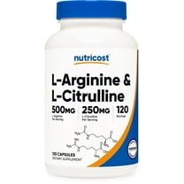 Nutricost L-Arginine L-Citrulline Complex 750mg, 120 Capsules - Non-GMO Supplement