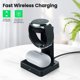 thumbnail image 4 of Soporte de carga inalámbrica para Apple Watch, estación de carga inalámbrica 2 en 1 para Airpods Pro y iWatch, base de carga rápida para Apple Watch Series 6 5 4 3 2 1 SE y Airpods 2, 4 of 8