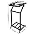 thumbnail image 5 of Dj Mixer Stand, 16U DJ Mixer Stand Adjustable Rack Mount Rolling Stage Cart Studio Music Show, Rack Mount DJ Mixer Stand Studio Equipment Adjustable Stage Cart w/Wheel Music Party, 5 of 7