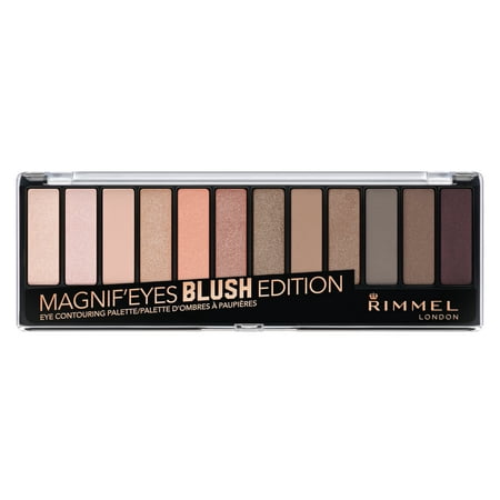 Rimmel Magnif'eyes Eyeshadow Palette, Blush (Best Mac Matte Brown Eyeshadow)
