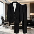 thumbnail image 4 of StSilkitty Men's 2 Piece Outfits Long Sleeve 2 Buttons Blazer and Pants Sets Lightweight Soft Comfy Outfit, 4 of 5