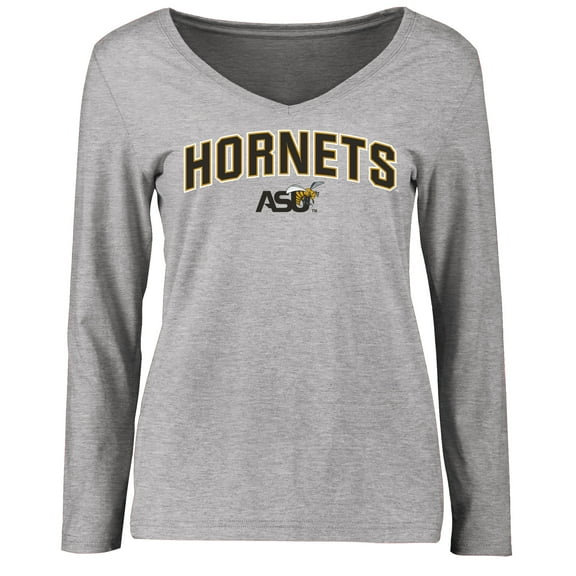 Women's Ash Alabama State Hornets Proud Mascot Long Sleeve T-Shirt