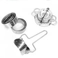 thumbnail image 4 of Stainless Steel Dumpling Maker,304 Stainless Steel Manual Kitchen Utensils Dumpling Mold Built to Last, 4 of 14