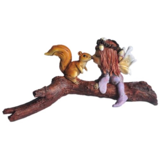 kissing fairy statue