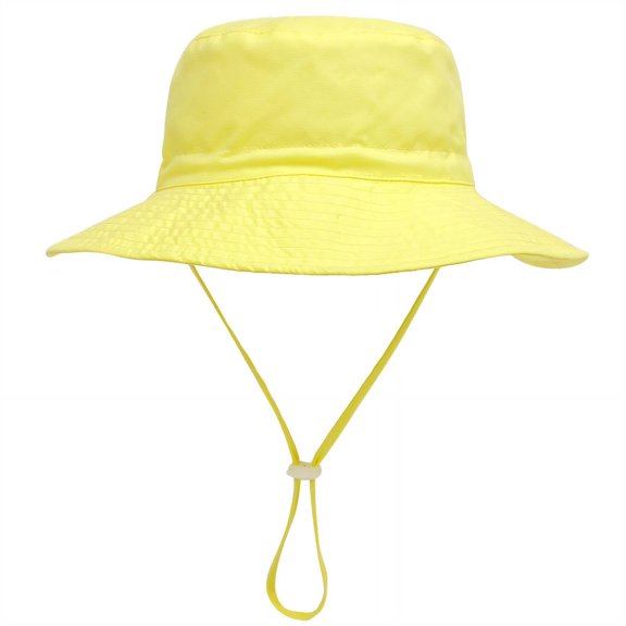 TELOLY 2026 New Bucket Hat Cute Kids Hat Sun Hats for Women Stylish Baby Sun Hat Yellow for Outdoor Beach Summer Vacation Sun Protection Playtime.