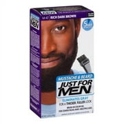 Just For Men Mustache And Beard Brush In Hair Color, M-47 Rich Dark Brown, 1 Kit