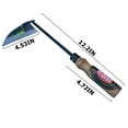 thumbnail image 2 of Gardening Tools Japanese Hand Hoe Nejiri Gama Weeding Sickle for Weeding Gardening Planting，Long Handle Weed Whacker, 2 of 4