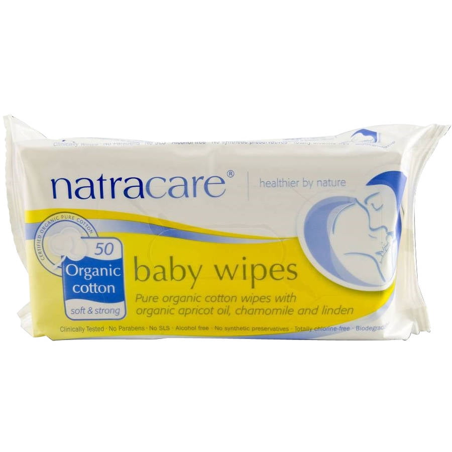 natracare organic cotton baby wipes