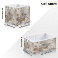 thumbnail image 2 of Foldable Fabric Storage Bin Home Cubes Clothing Organizer Bins Large Collapsible Box Basket for Home Organizer Brown Paint Splatters Pattern, 2 of 7