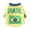 Style-A, variant on Dog Clothes, Breathable Mesh Brasil Soccer Short Sleeve T-Shirt, Fit Small Medium Large Dogs, 1 Piece Pet Apparel for Football Match Daily Outdoor Wear
