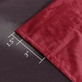 thumbnail image 3 of Hiasan Luxury Wine Red Velvet Curtain with Tiebacks-Blackout Curtains for Bedroom/Living Room, Rod Pocket, 52" x 72", Set of 2, 3 of 8