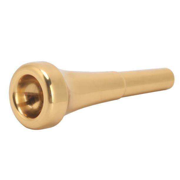 Instrument Accessory, Brass Mouthpiece, Easy to Install and Remove for  Practice Professionals Performance Trumpet(Golden)