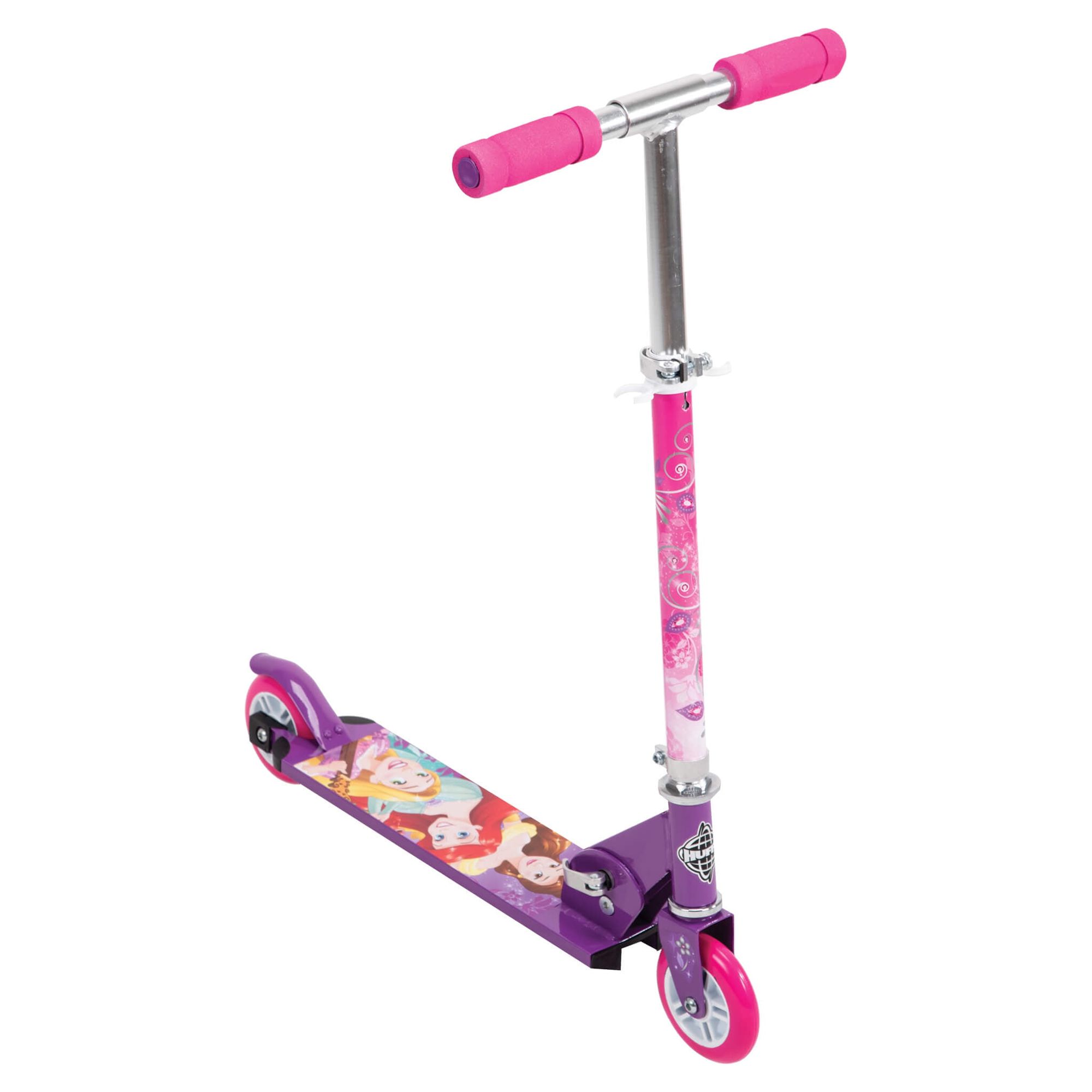 Huffy Disney Princess Girls' Inline Folding Kick Scooter, Pink - image 5 of 5
