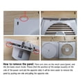 thumbnail image 2 of SAILFLO 4 Inch Wall-Mounted Exhaust Fan, 12W 130m&Acirc;&sup3;/h Ventilation Extractor with Anti-backflow Check Valve Chain Switch for Win, 2 of 7