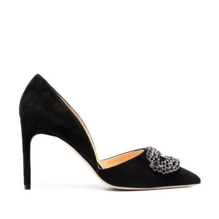 

Giannico Ladies Black Daphne 90 Suede Pumps Brand Size 35 ( US Size 5 )