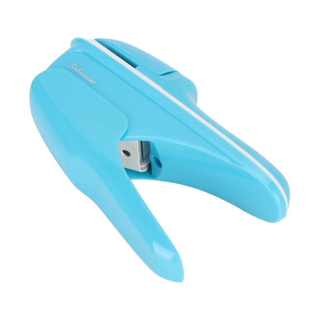 Stapleless Stapling Machine, ABS Hand Stapleless Stapler, White Labor-saving For School Office