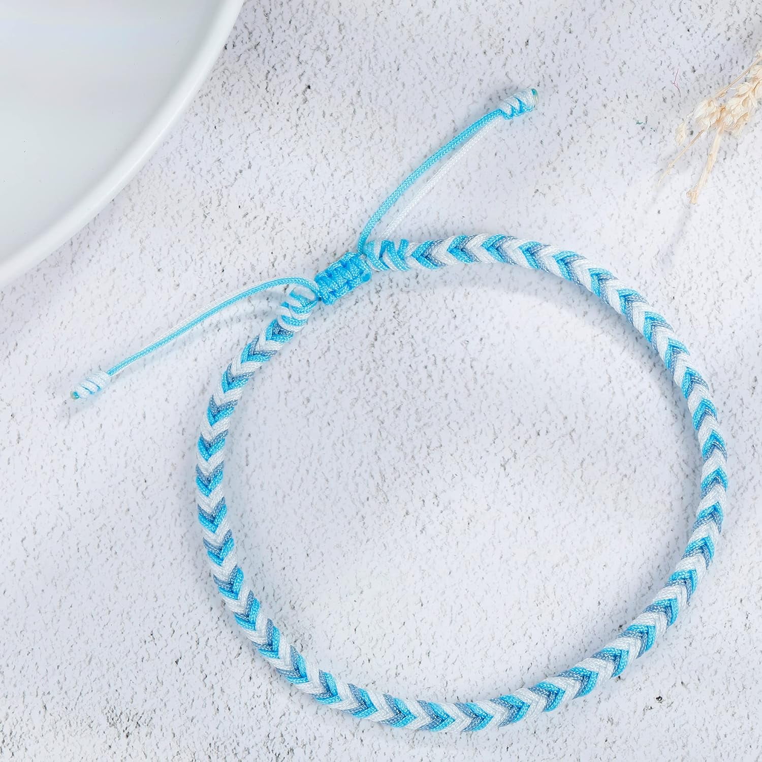 Rope Anklet For Women, Sweet Candy Color Anklet Handwoven Adjustable, Summer Beach Ocean Ornament Gifts[o6180]