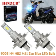 IHNZCB for Yamaha Zuma YW125 2009-2015 - 2X HS1 9003 H4 HB2 LED Headlights Bulb 55W Ice Blue YTL,Motorcycle Light,Y116