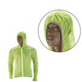 thumbnail image 3 of Green Waterproof Cycling Raincoat Breathable Lightweight Polyester Outdoor Rain Poncho 18.89 inches, 3 of 4