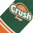 thumbnail image 4 of ODD SOX, Crush Orange Half Stripe, Fun Graphic Print Crew Socks for Men, Large, 4 of 6