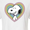 thumbnail image 3 of Peanuts - Snoopy Heart - Juniors Cropped Cotton Blend T-Shirt, 3 of 6