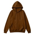 thumbnail image 5 of Boyscolos Men's Zip Up Hoodie Trendy Long Sleeve Slim Fit Sweatshirt Drawstring Gym Athletic Hooded Jacket with Pocket Brown L, 5 of 5