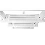 Aqua Select Heavy Duty Resin In-Pool Ladder w/ Entrapment Barrier for Above Ground Pools