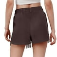 thumbnail image 4 of Ltctricy Girls' Fleece Fringe Shorts Fuzzy Casual Elastic Waist Pull on Tassel Shorts Children Party Shorts with Pockets 5-14 Y, 4 of 6