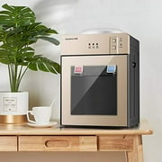 Top Loading Hot and Cold Water Cooler Dispenser, Desktop Electric Freestanding Water Dispenser, Smart Water Dispenser for Home Office Bar (Champagne Gold)