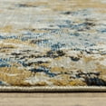 thumbnail image 3 of 9' X 12' Gold Grey And Ivory Abstract Power Loom Stain Resistant Area Rug, 3 of 9