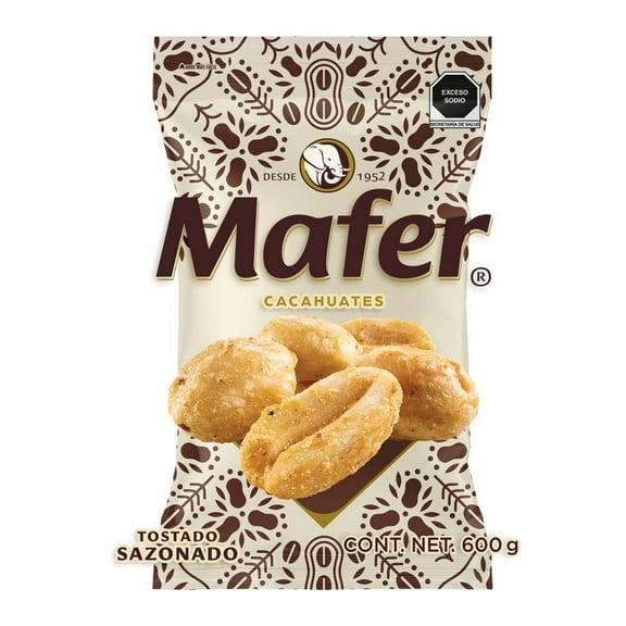 Cacahuate Mafer tostado sazonado de 600 g