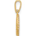 thumbnail image 2 of 14K Yellow Gold Polished Cz Peace Sign Pendant (Width 9.9) (Length 16.5) - Jbsp, 2 of 5