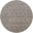 thumbnail image 1 of Ahgly Company Indoor Round Mid-Century Modern Coffee Brown Solid Area Rugs, 3' Round, 1 of 6