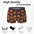 thumbnail image 2 of Men's Boxer Briefs, halloween design pumpkins Soft Comfy Mens Underwear Boxer Briefs Breathable With Widen Waist, 2 of 7