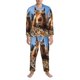 thumbnail image 3 of Balery Close-Up Curious Squirrel Pijama para Hombre de Dos Piezas con Manga Larga, Conjunto de Dormir y Descanso Suave con Bolsillos-XX-Large, 3 of 7