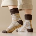 thumbnail image 2 of Dsscvnef Socks Women's Mid Tube Socks with Mixed Loop and Pile Reinforced Rabbit Wool Socks Girl 10 Pack Dress Socks, 2 of 4