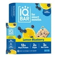 thumbnail image 1 of Brain and Body Plant Protein Bars - Wild Blueberry - 12-Count Low Carb - Gluten Free, High Fiber, Vegan Snacks - Low Sugar Meal Replacement, 1 of 5