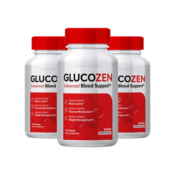 (3 Pack) GlucoZen- Gluco Zen Advanced Capsules