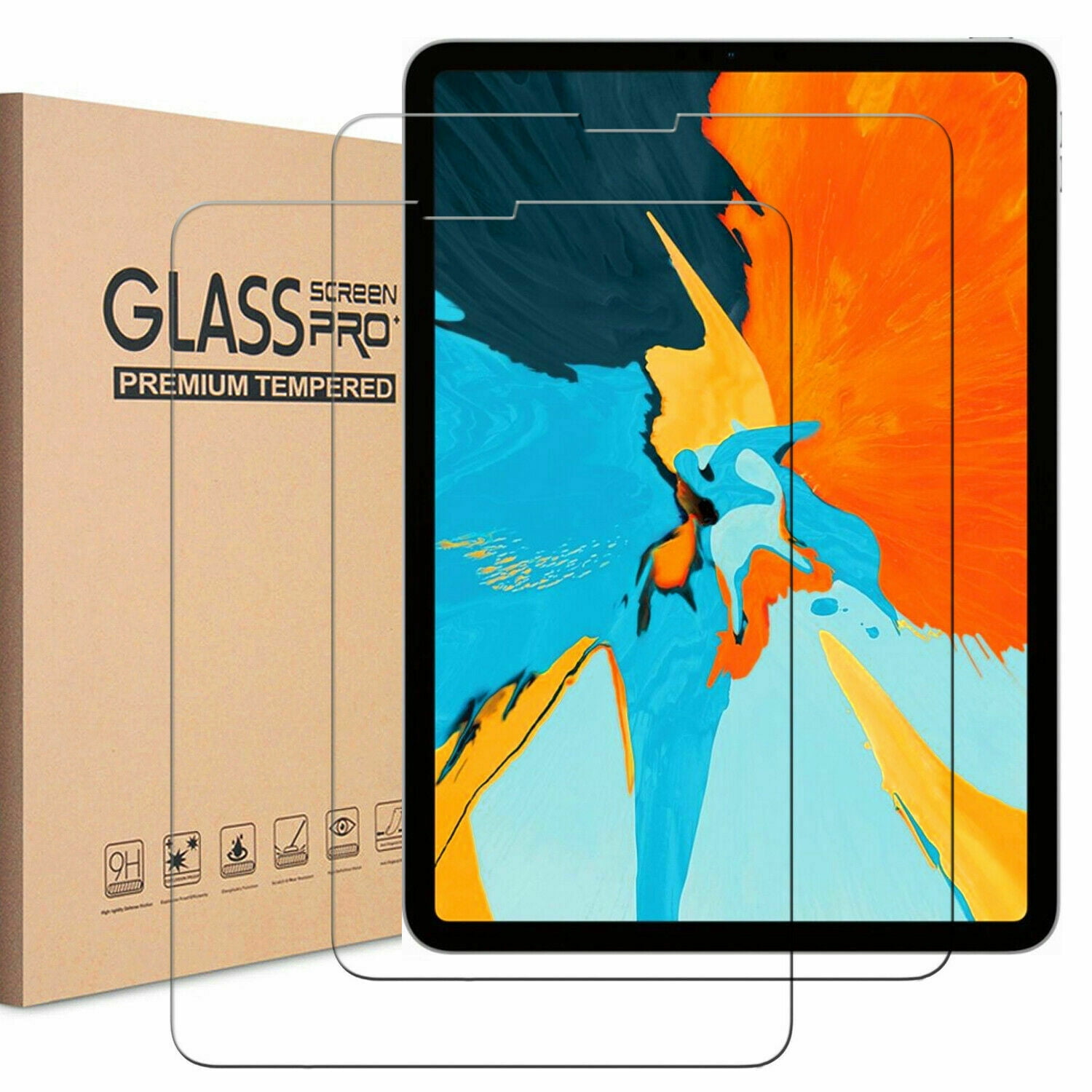 [2 Pack] EpicGadget Screen Protector for iPad Pro 12.9 (4th/3rd