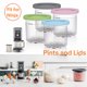 thumbnail image 4 of Recipientes de repuesto para pintas y tapas, paquete de 4 de 16 oz, compatibles con la serie Ice Cream Maker, aptos para lavavajillas, 4 of 5