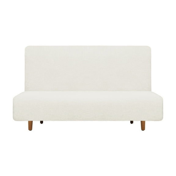 Stretch Sofa Bed Cover, Couch Slipcover Fit Length 61"-73", Cream